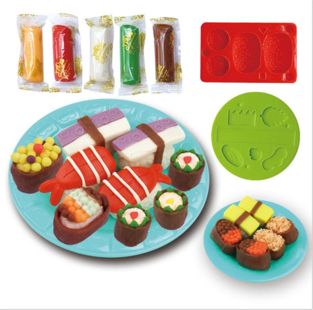 Newest Modeling Dough Hamburger Sandwich Ice Cream Playdough Set, zoerea.com
