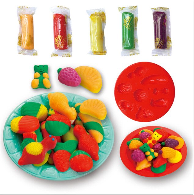 Newest Modeling Dough Hamburger Sandwich Ice Cream Playdough Set, zoerea.com