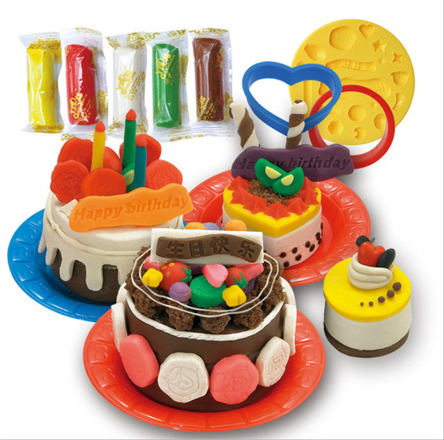 Newest Modeling Dough Hamburger Sandwich Ice Cream Playdough Set, zoerea.com